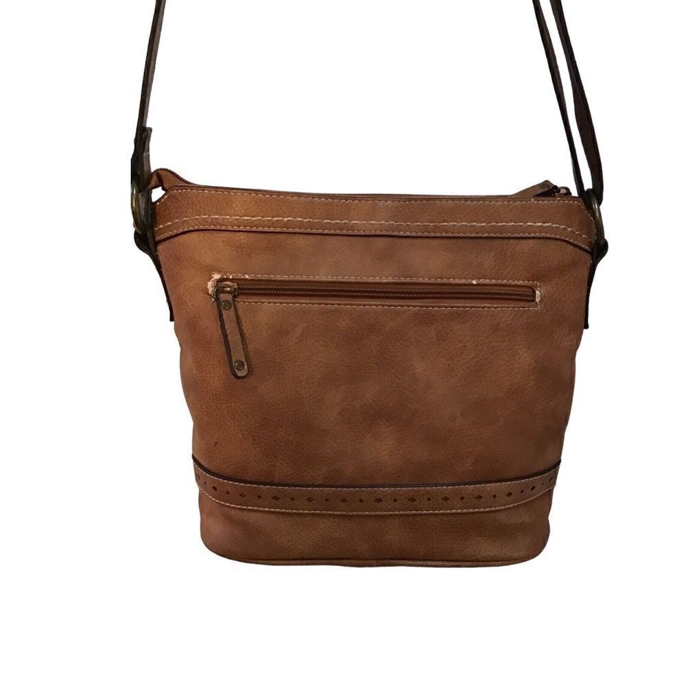 BOC Born Concepts Crossbody Brown Bag Medium Size Purse B.O.C. - Picture 5 of 7